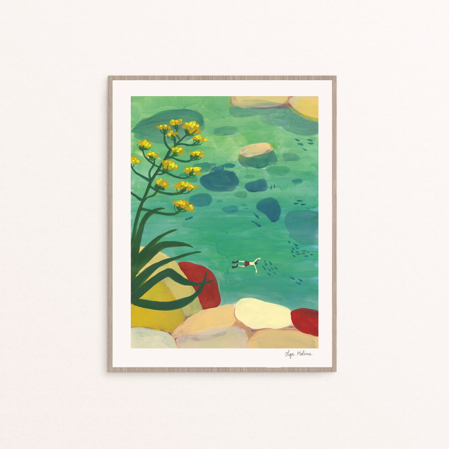 Coast astronaut Print