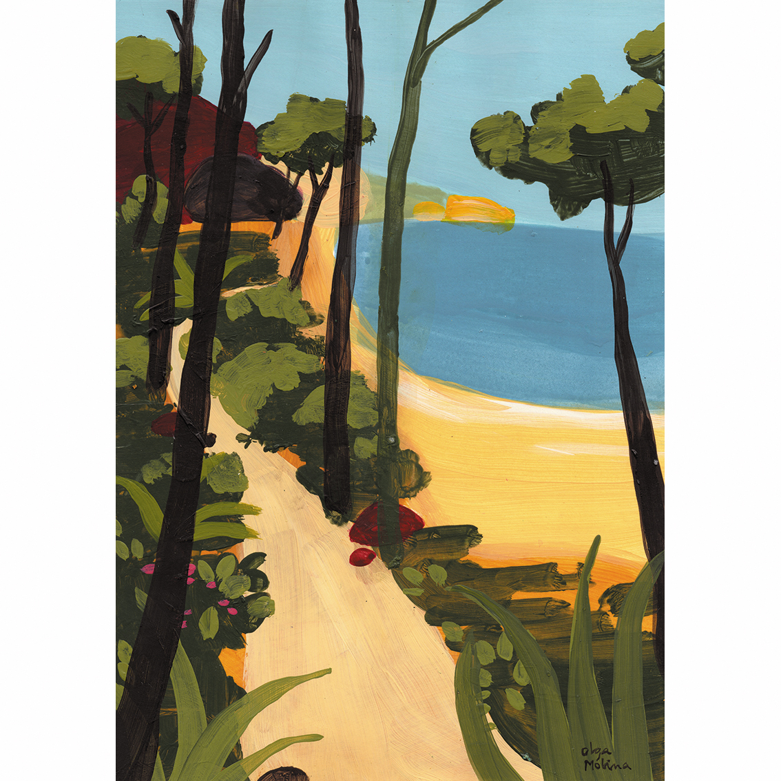 Path along the beach Print - Image 2